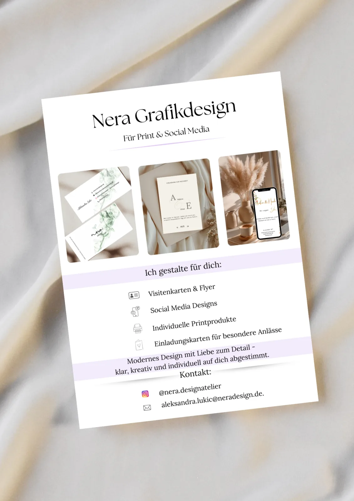 Modern Graphic Design für Print & Social Media – Nera Design
