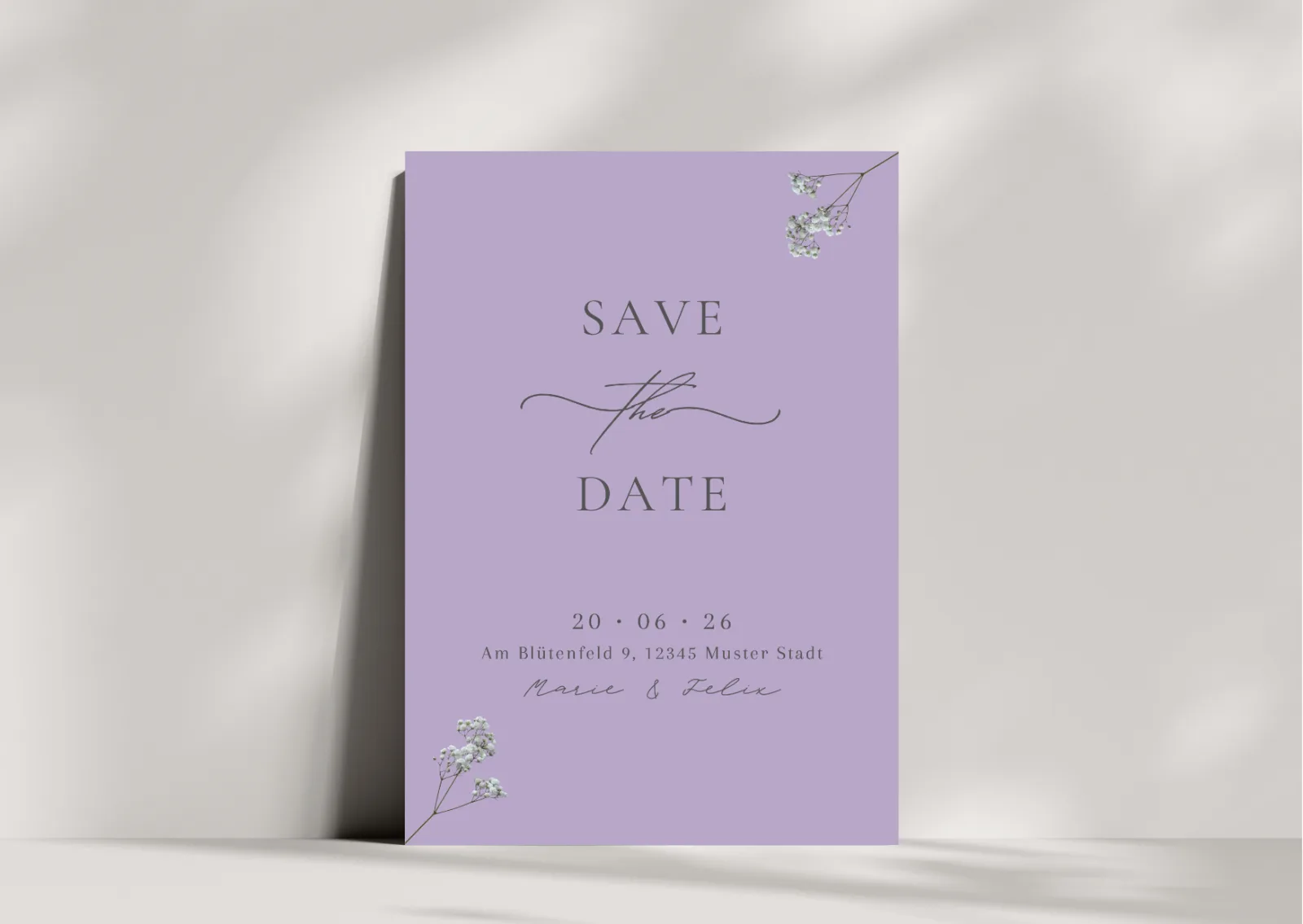 Save the Date – Lavender – Nera Design