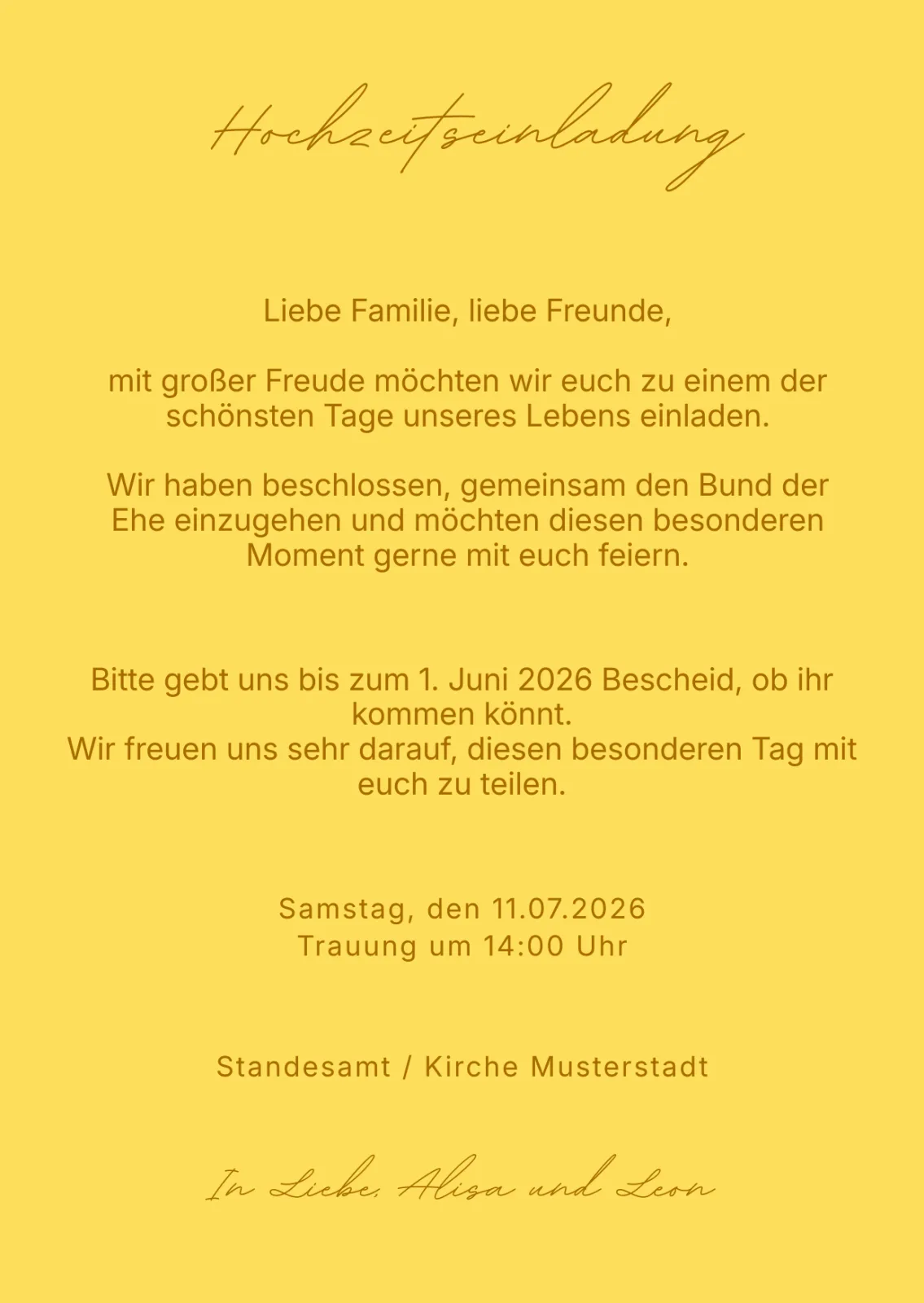 Nera Sunshine Invitation 💛 – Bild 3
