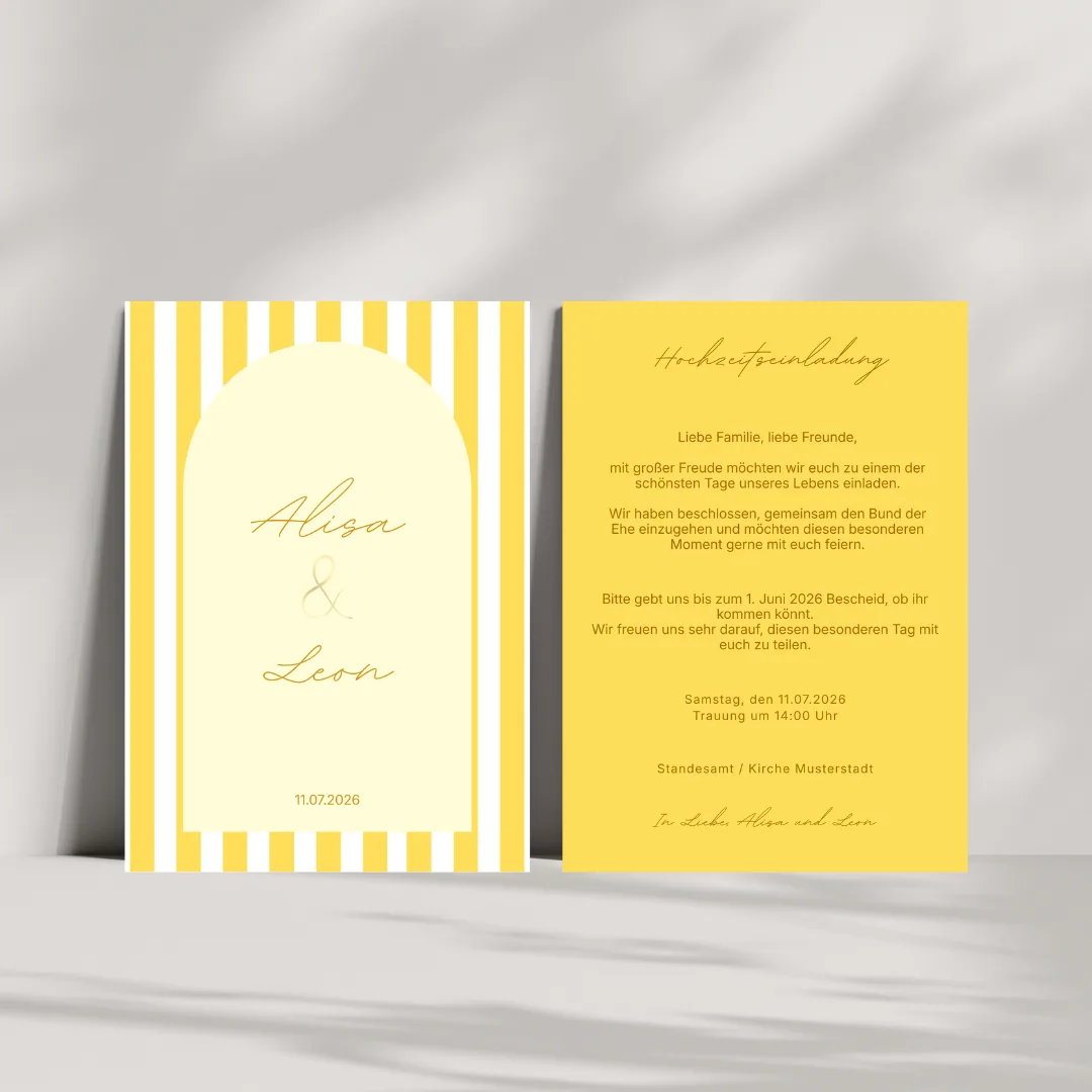 Nera Sunshine Invitation 💛 – Nera Design
