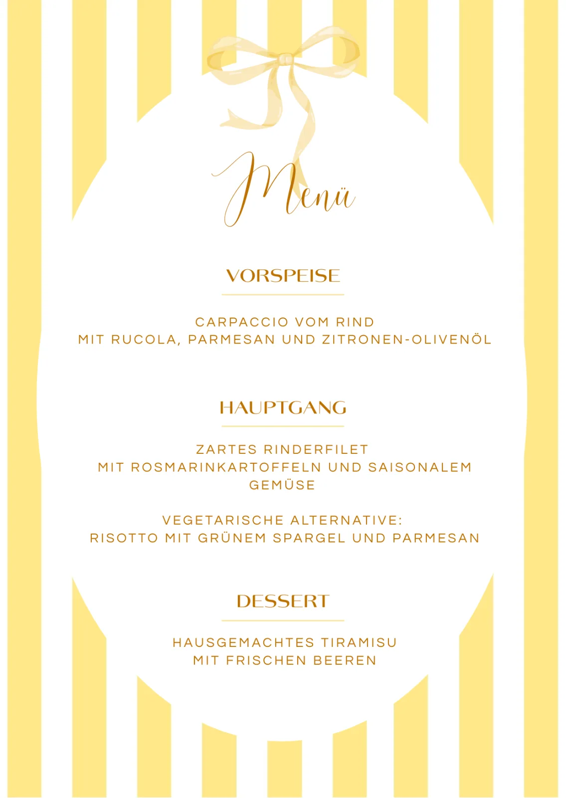 Nera Sunshine Menükarte 💛✨ – Bild 2