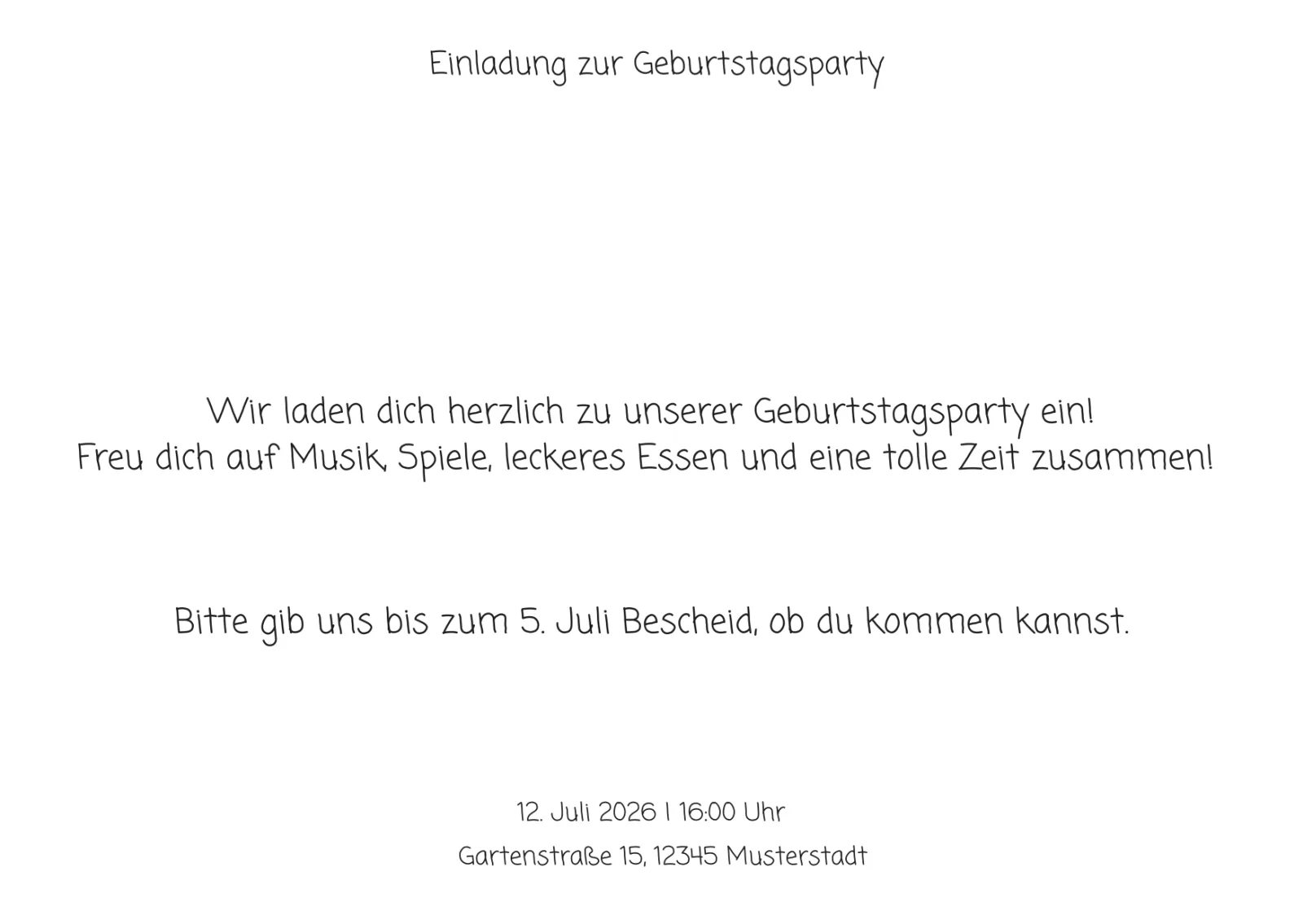 Bunte Geburtstagseinladung🌈🎉 – Bild 3