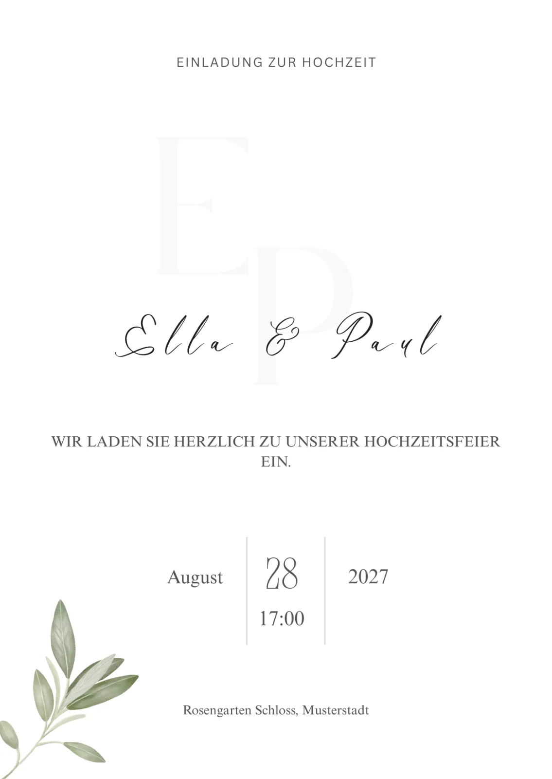 Invitation au Mariage – Bild 2