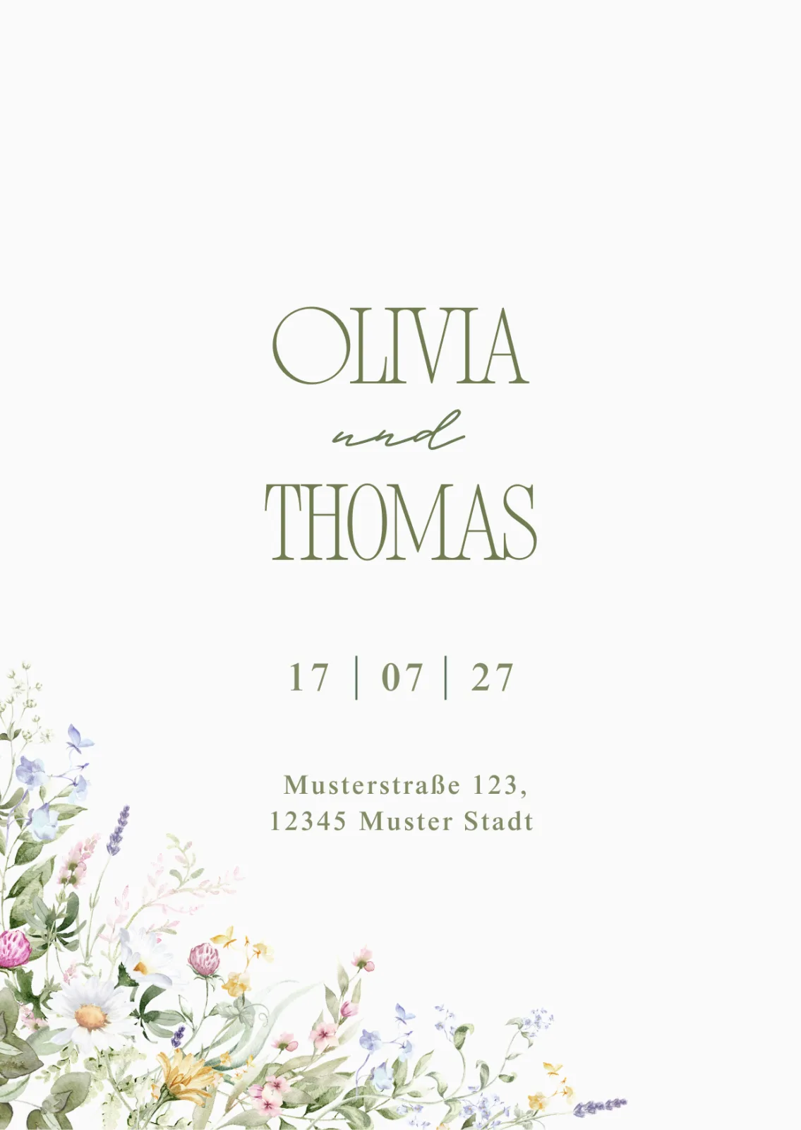 Botanische Eleganz Hochzeitseinladung 🌿 – Bild 2