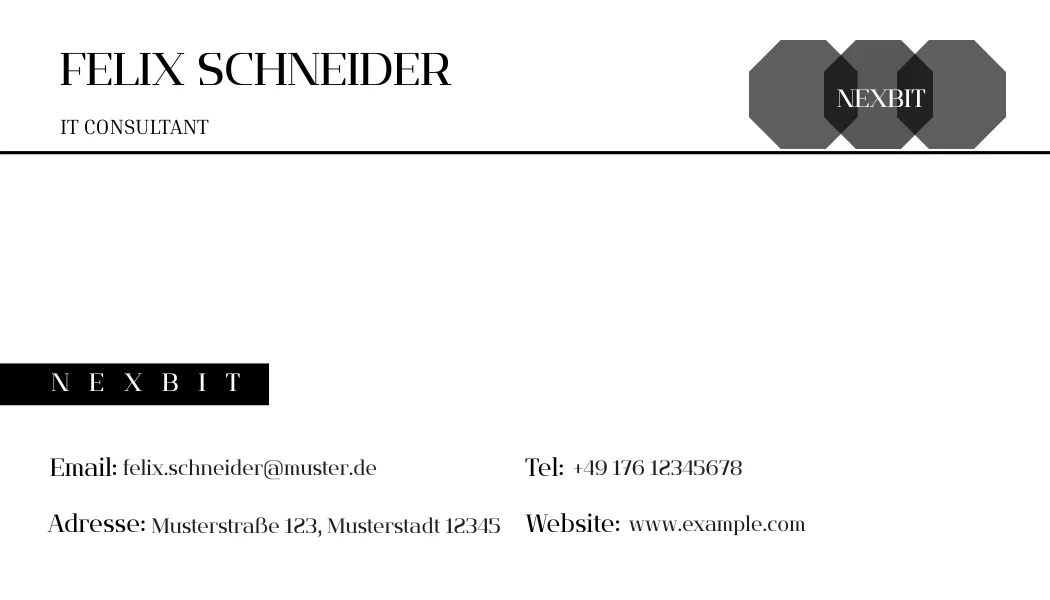 IT Business Card Design – Bild 3