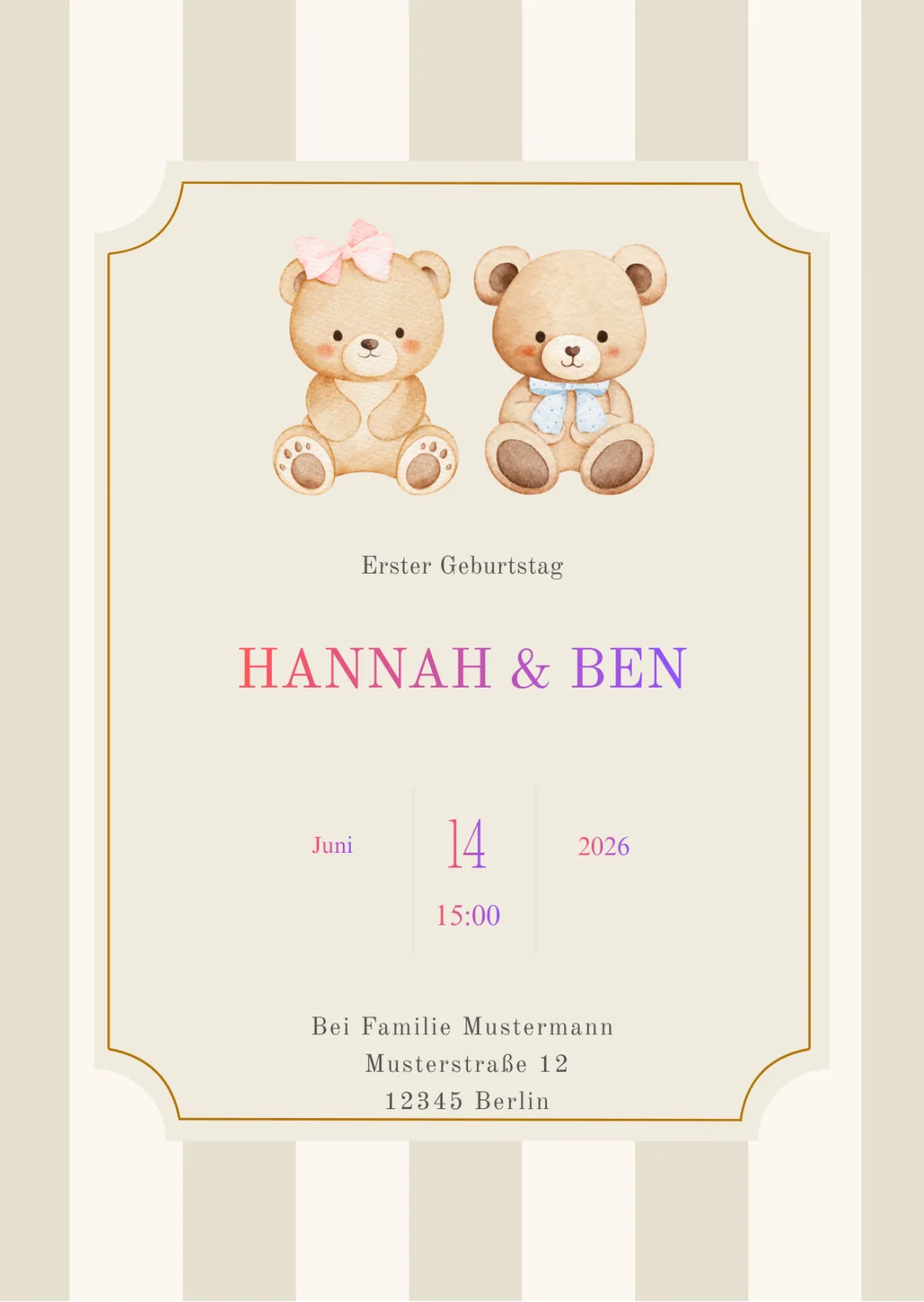 Beary First Birthday – Hannah & Ben – Bild 2
