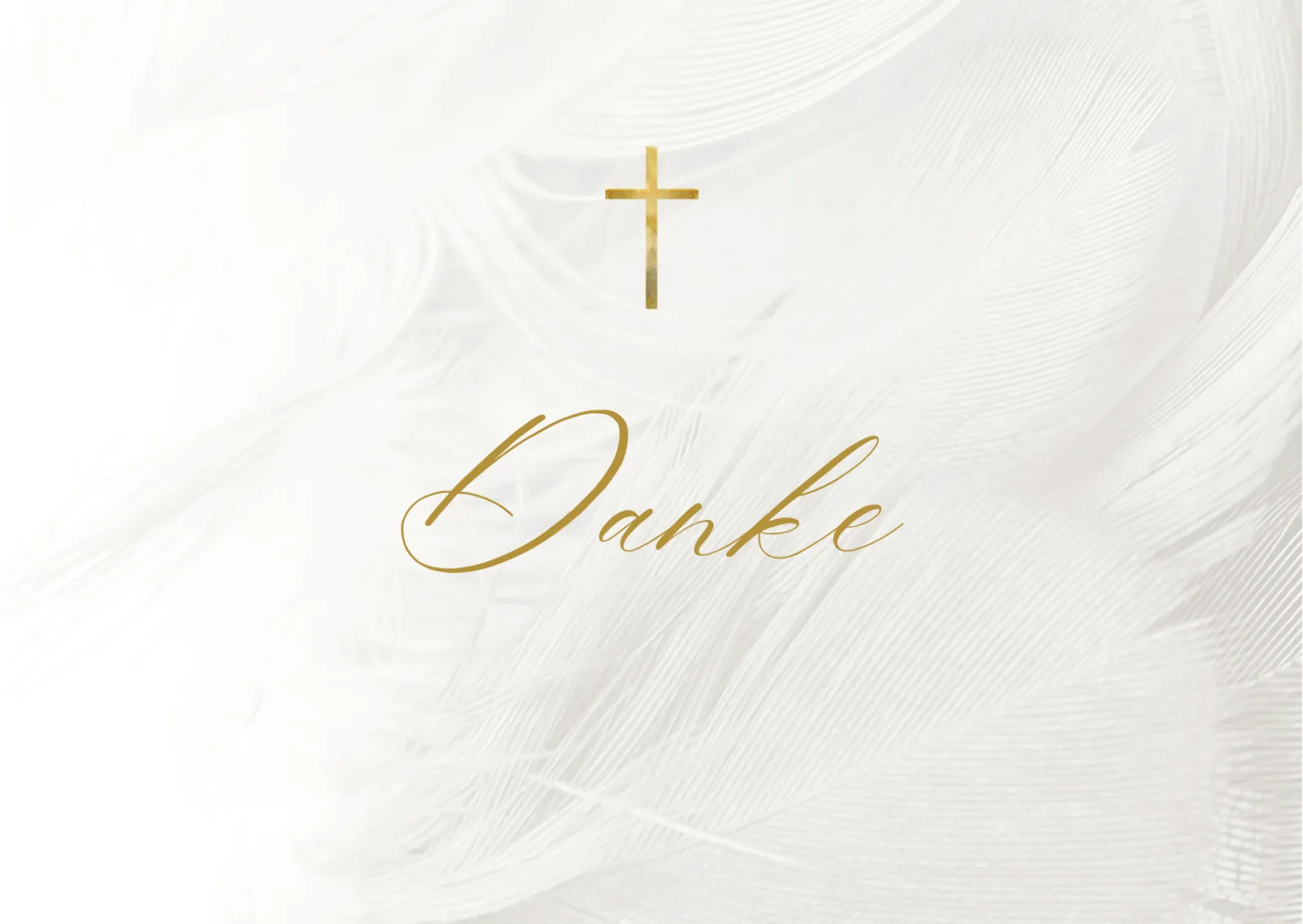 Elegante Dankeskarte zur Taufe – Bild 2