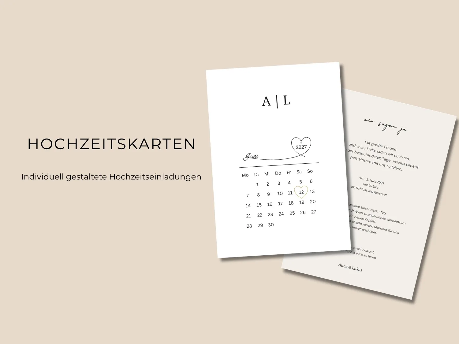 Hochzeitseinladungen – Nera Design