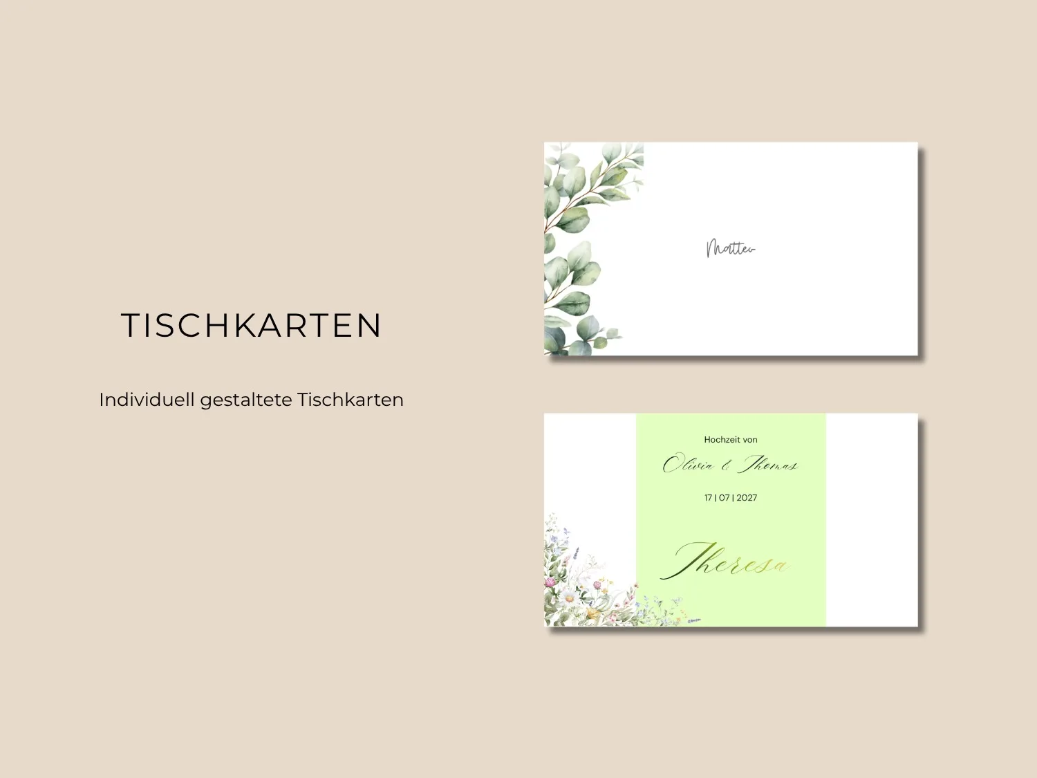 Tischkarten – Nera Design
